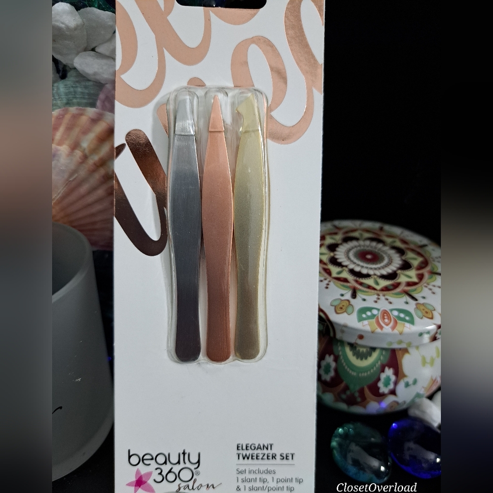 3 Piece Tweezer Set